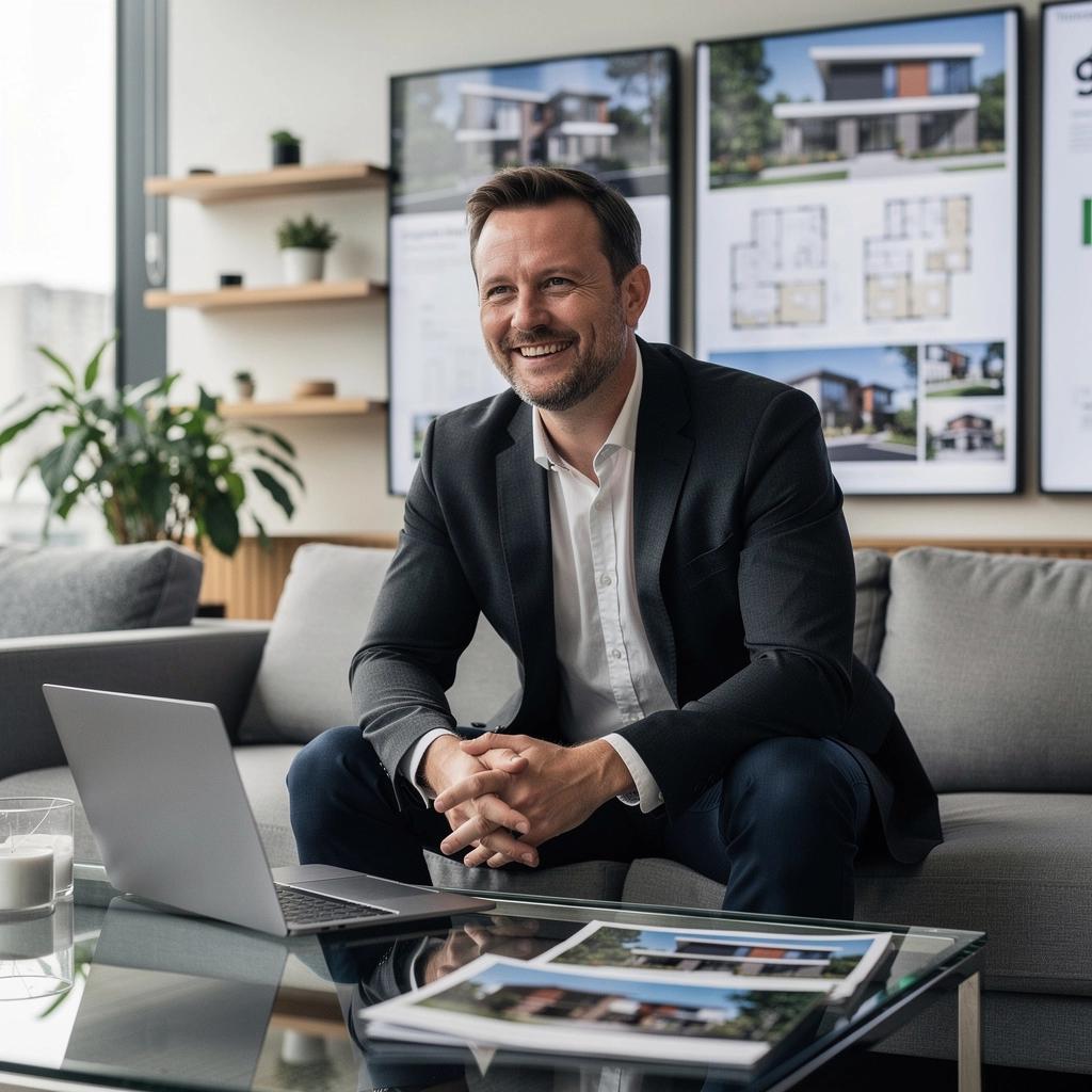 Mapa lokalnych udogodnień, takich jak szkoły i sklepy.